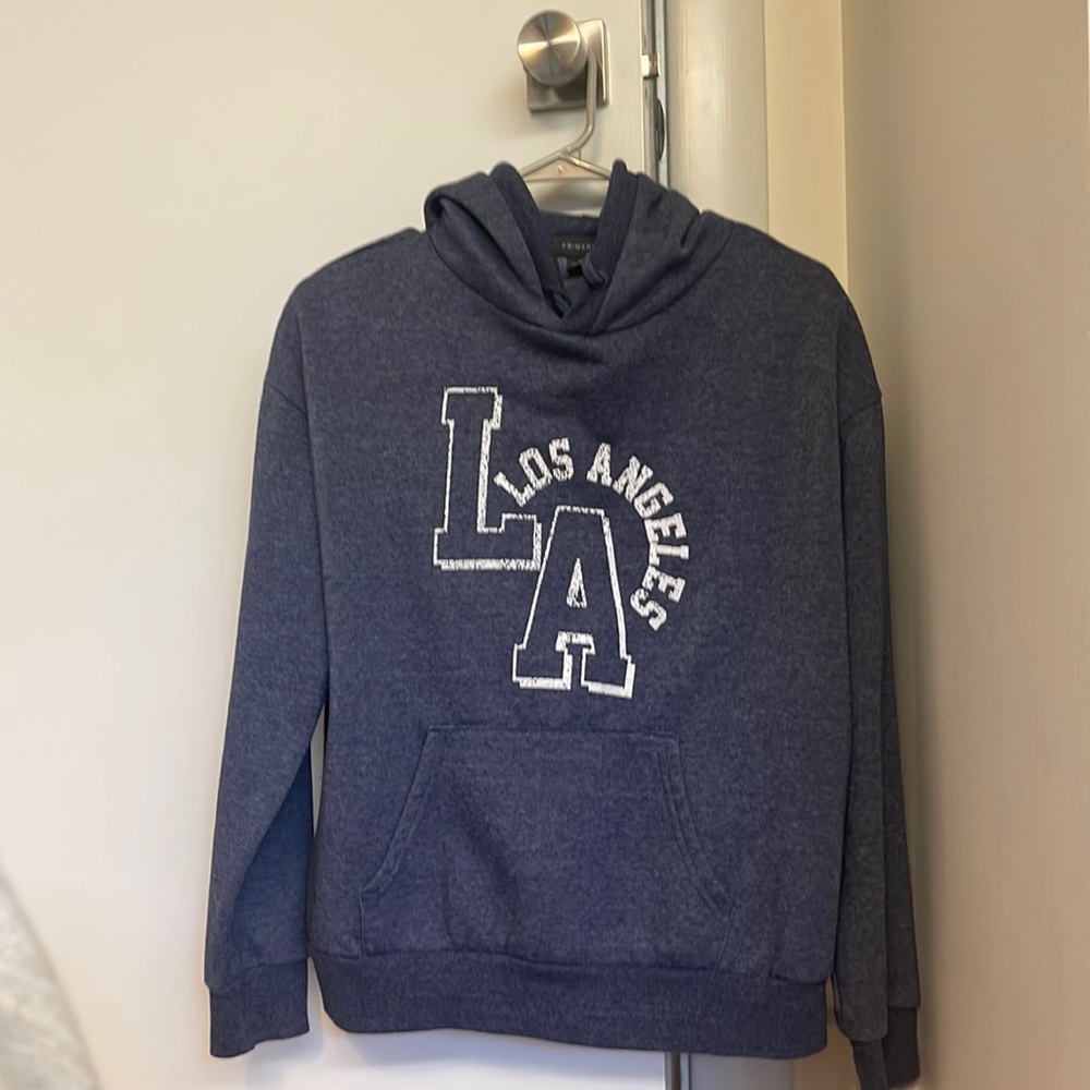 LA blue hoodie